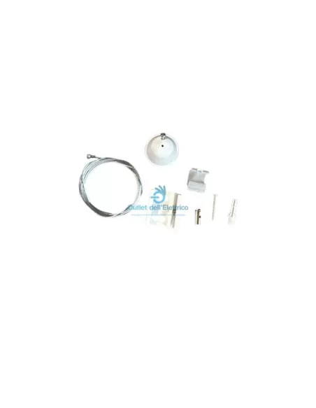 Wiva 41900129 Kit de suspensión para carril blanco de 2m